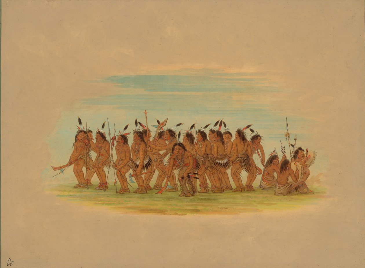 Hundedans - Sioux, 1861. av George Catlin