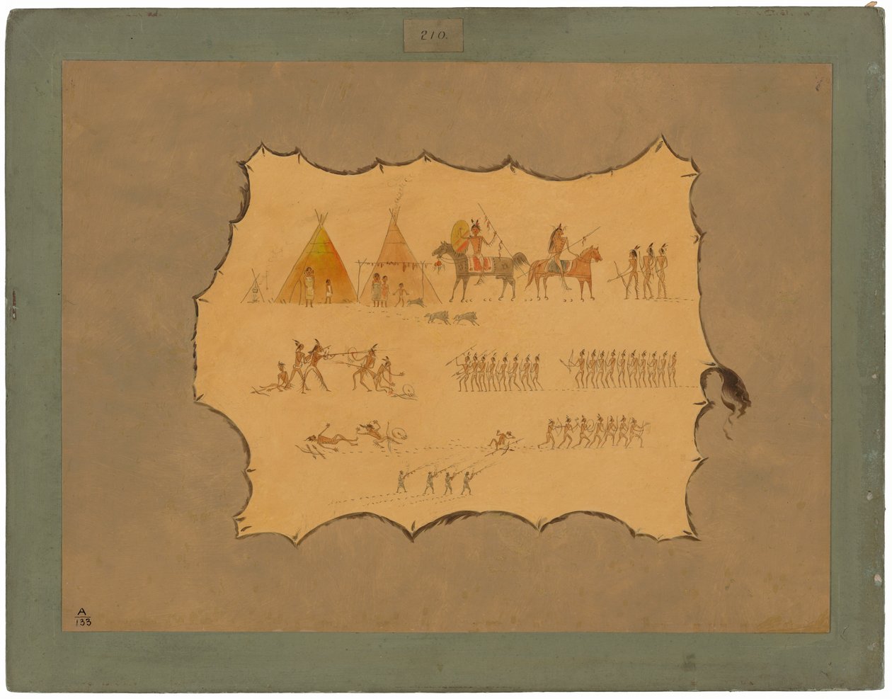 Faksimile av en Cheyenne-kappe av George Catlin