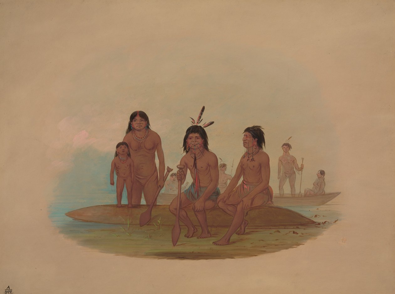 Marahua-indianere, 18541869. av George Catlin