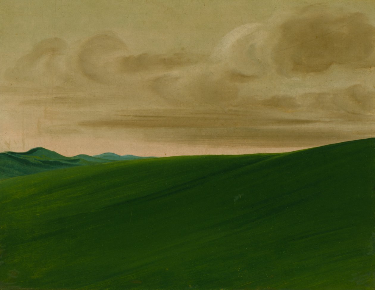 Nishnabottana Bluffs, Upper Missouri, 1832. av George Catlin
