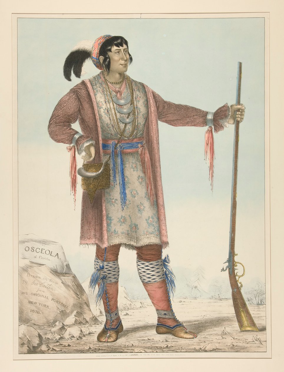 Osceola (indisk høvding) av George Catlin