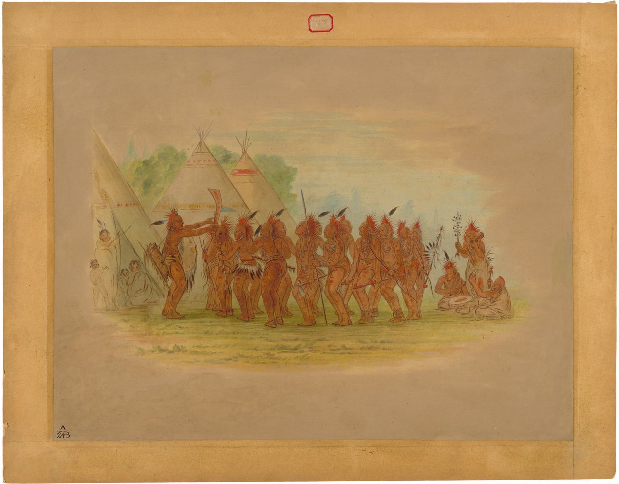 Slavedans - Saukie av George Catlin