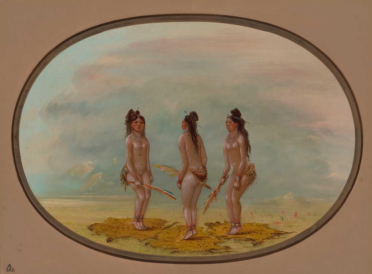 The Handsome Dance - Goo-a-give, 18541869. av George Catlin