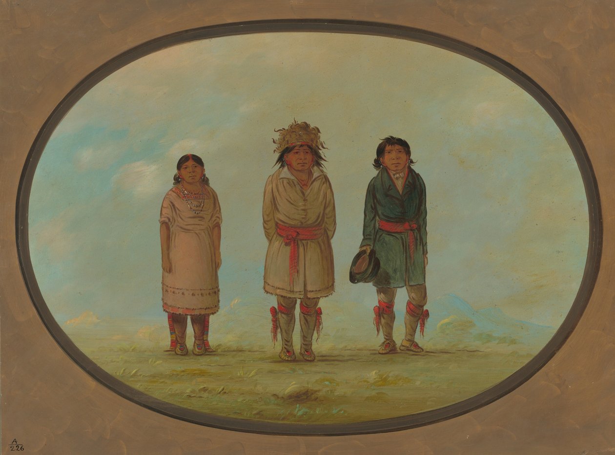 Three Creek Indians, 18611869. av George Catlin
