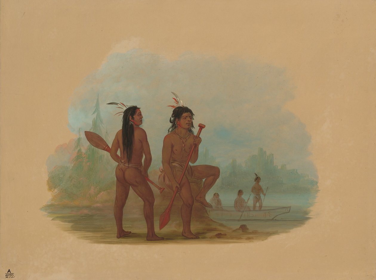 To unge Hyda-menn, 18551869. av George Catlin
