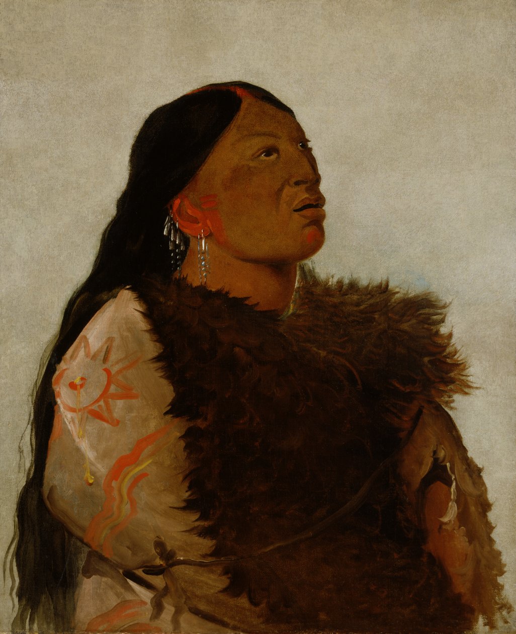 Kona til de seks, 1832. av George Catlin