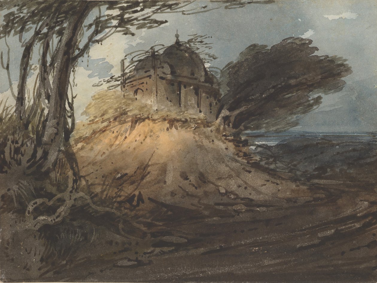 Indian Temple, ca. 1808-12. av George Chinnery