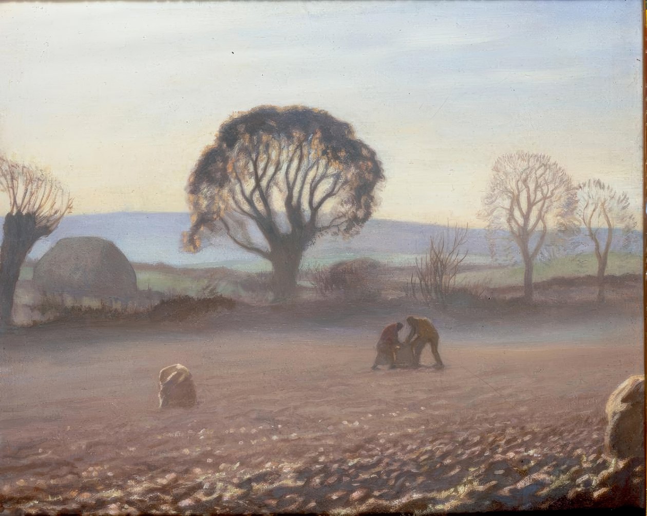 Høstmorgen – Potethøst av George Clausen