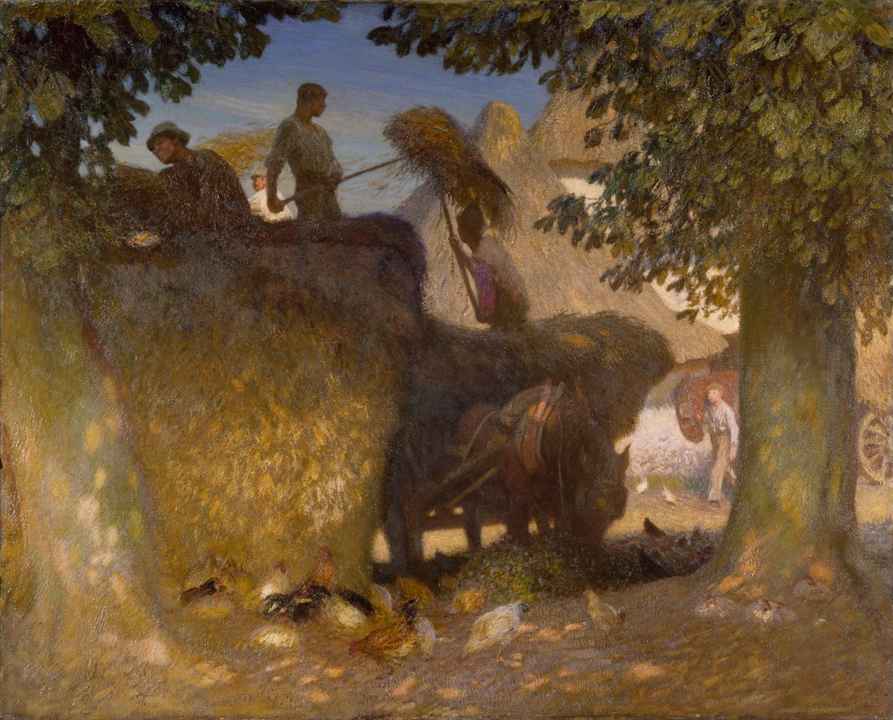 Building the Rick, 1907 av George Clausen