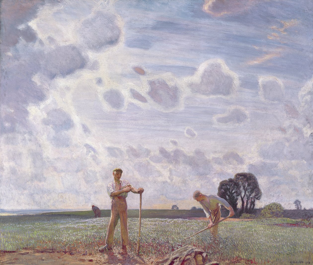 I feltene i juni av George Clausen