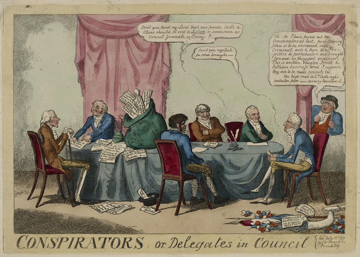 Conspirators, publisert 1. juli av George Cruikshank