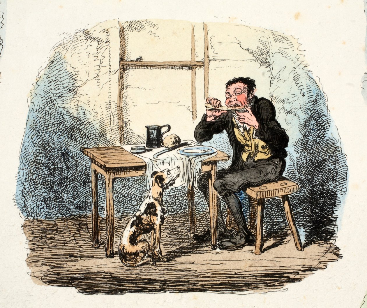 Hope (håndfarget gravering) av George Cruikshank