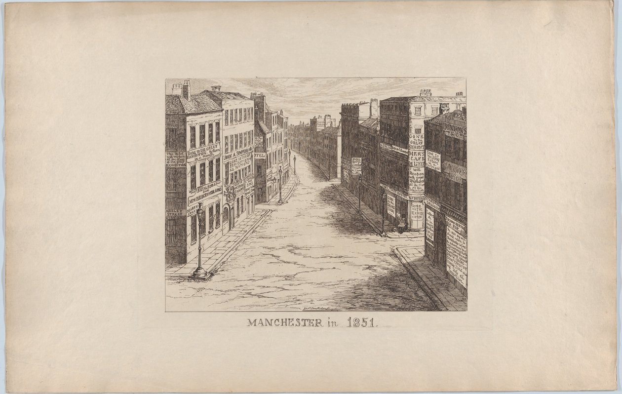 Manchester, i 1851, 1851., 1851. av George Cruikshank