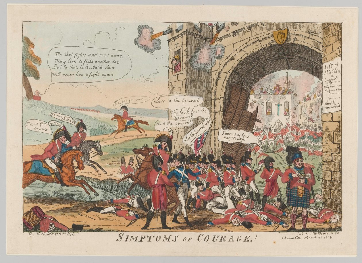 «Simptoms of Courage!» av George Cruikshank