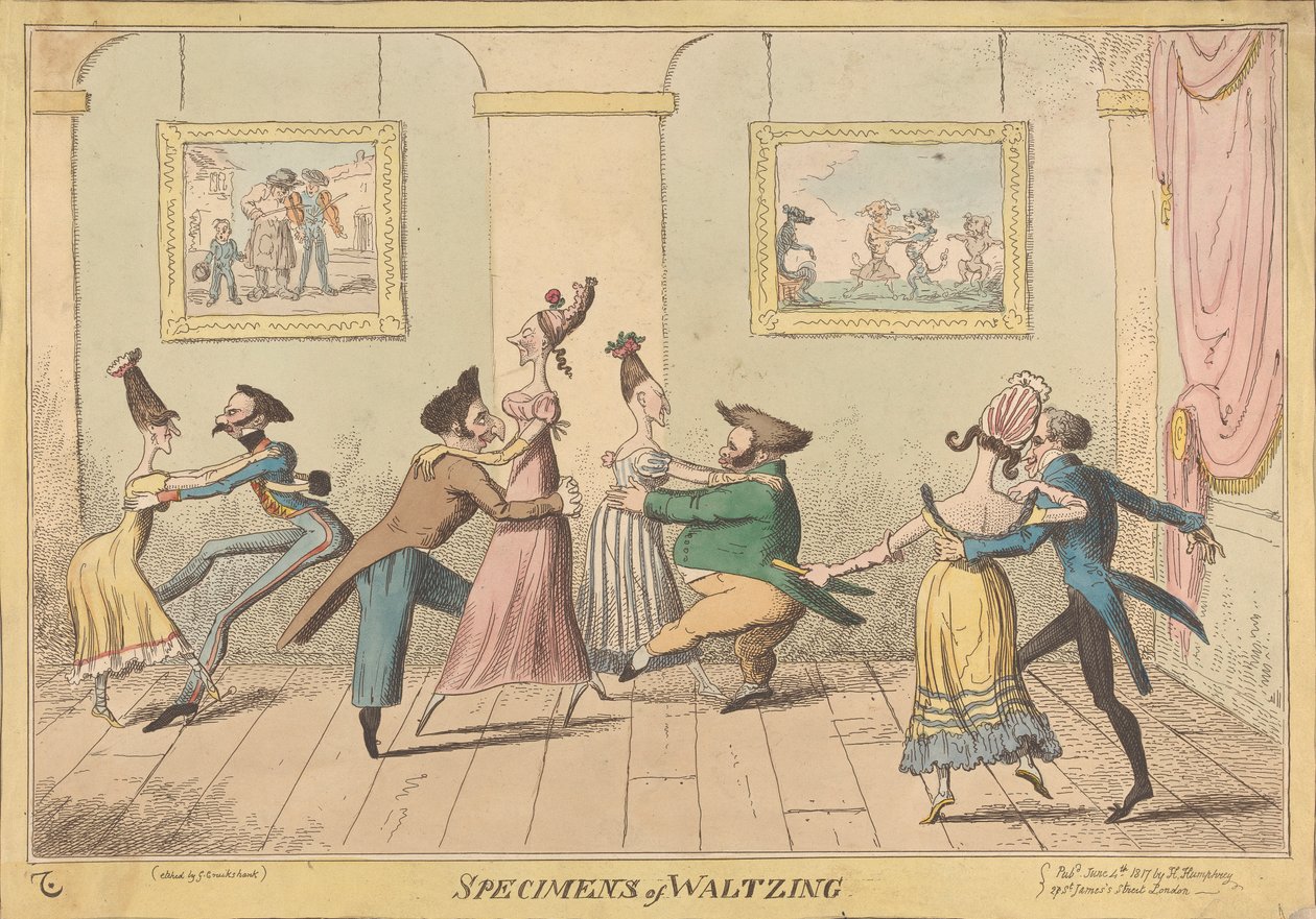 Eksemplarer av Waltzing av George Cruikshank