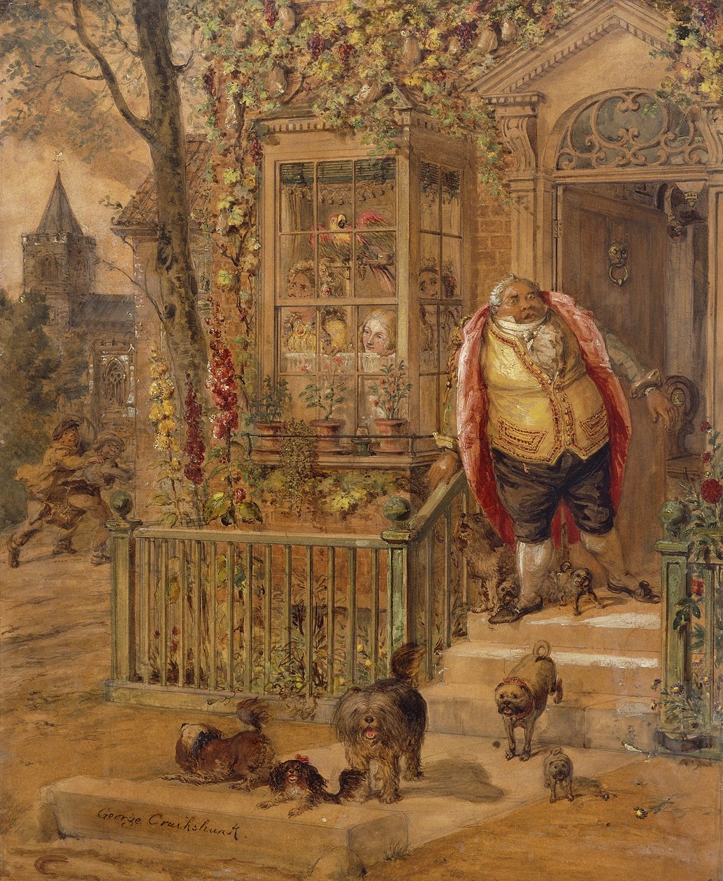 Run-away Knock, av George Cruikshank