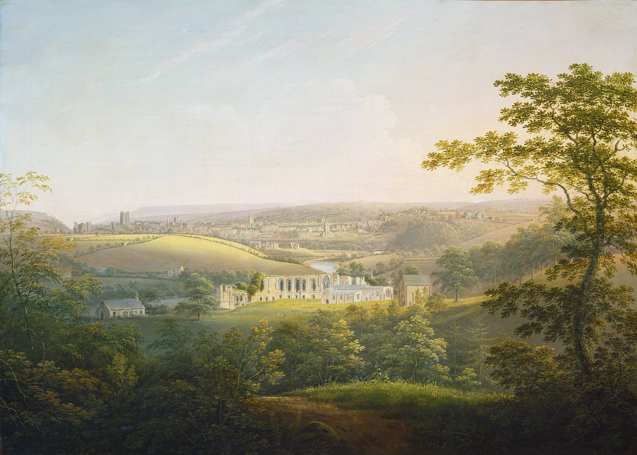 Easby Abbey, nær Richmond av George Cuitt the Younger