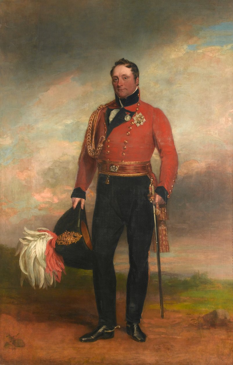 Generalløytnant Rowland, Lord Hill, ca. 1819 av George Dawe