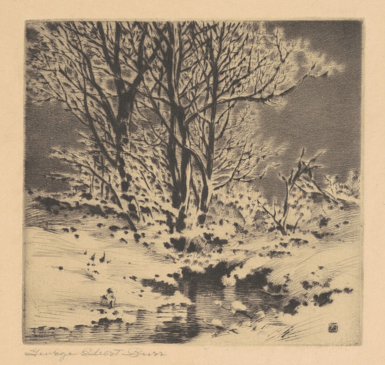 Første snø (nr. 1) av George Elbert Burr