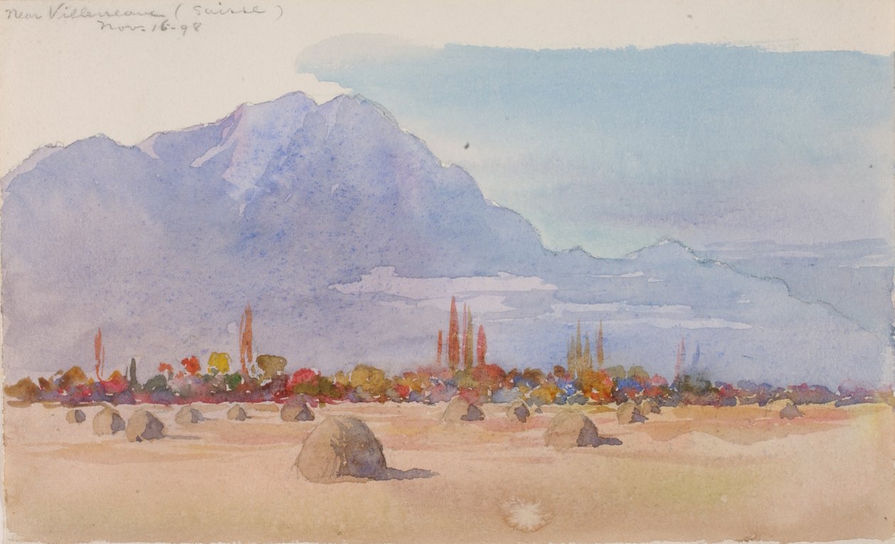 Nær Villeneuve, Suisse, 1898. av George Elbert Burr