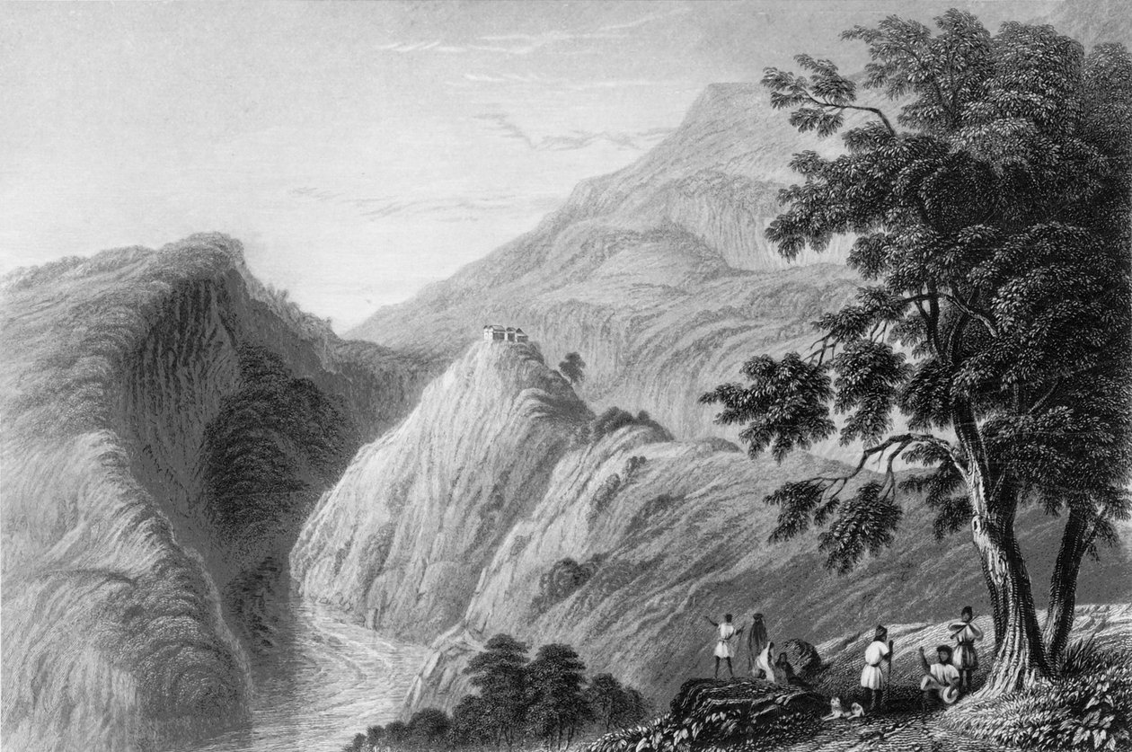 'Utsikt nær Kursalee', 1838. av George Francis White