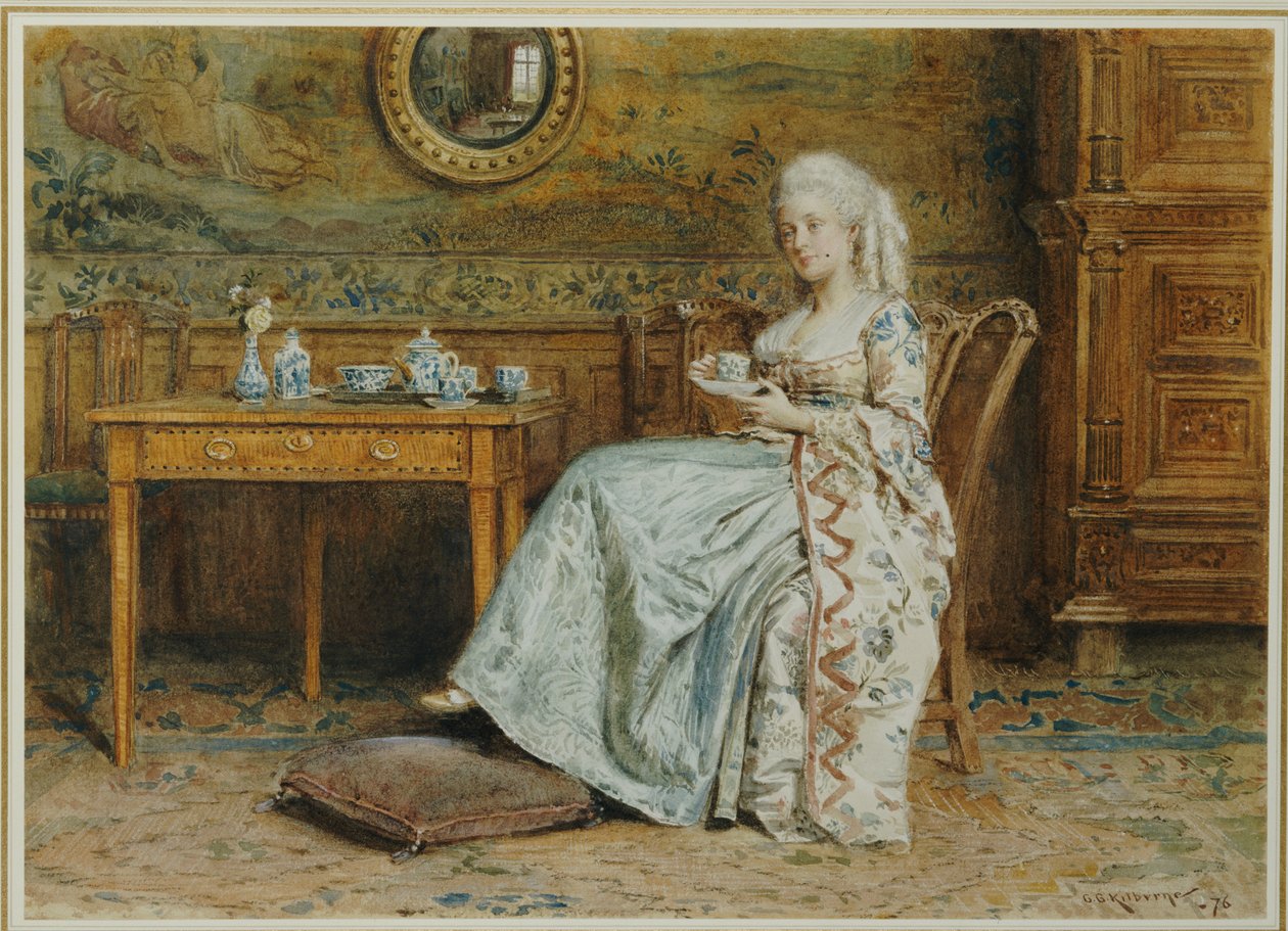 Ettermiddagste, 1876 av George Goodwin Kilburne
