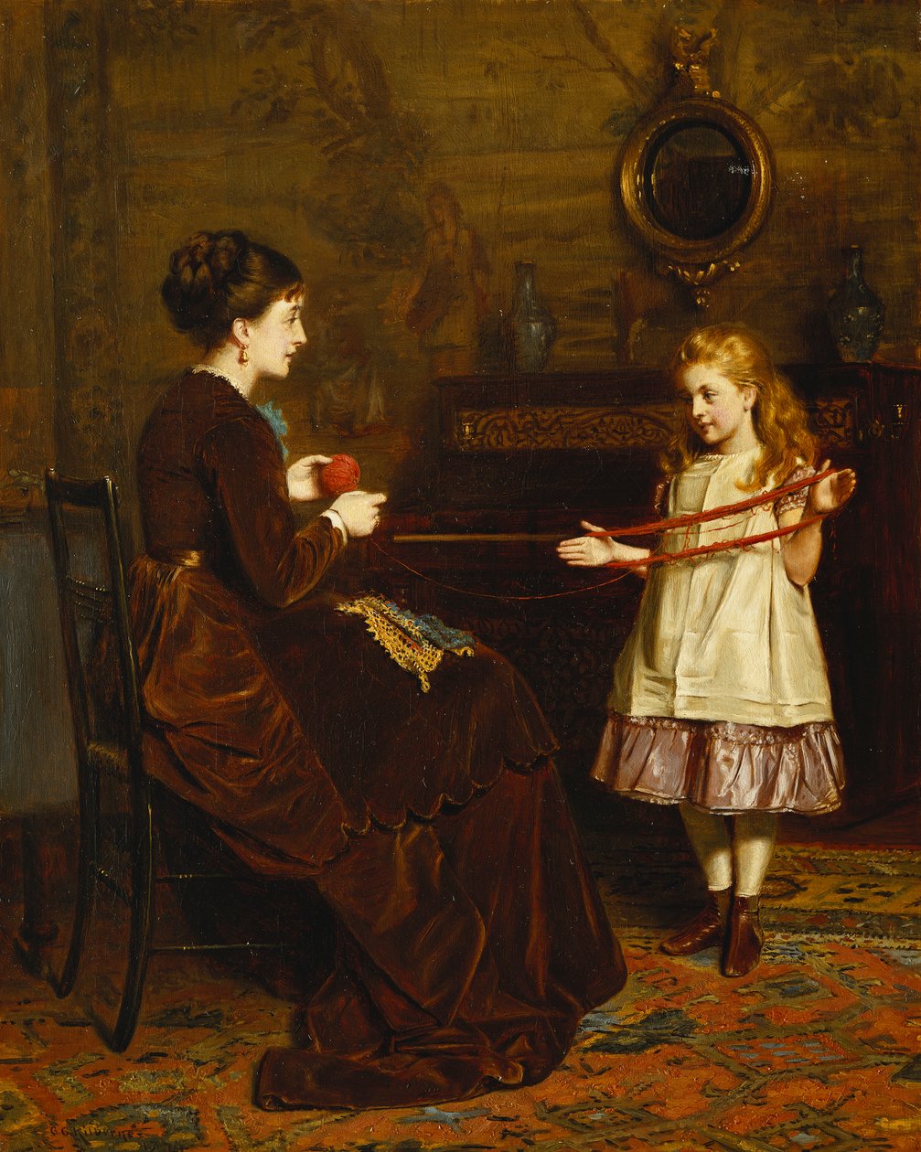 Mors lille hjelper, 1874 av George Goodwin Kilburne
