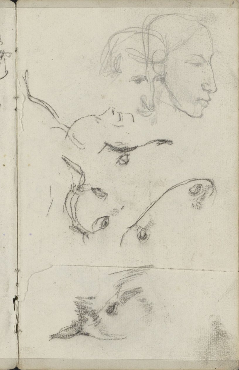 Hester og menneskehoder av George Hendrik Breitner