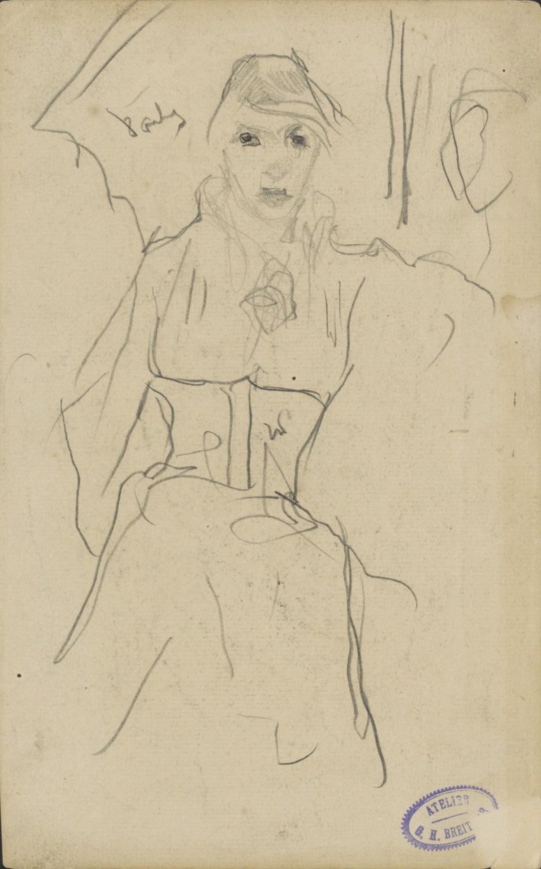 stående kvinne av George Hendrik Breitner
