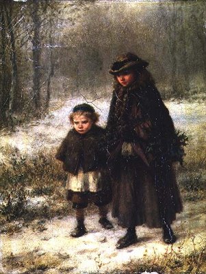 En vintermorgentur av George Henry Boughton