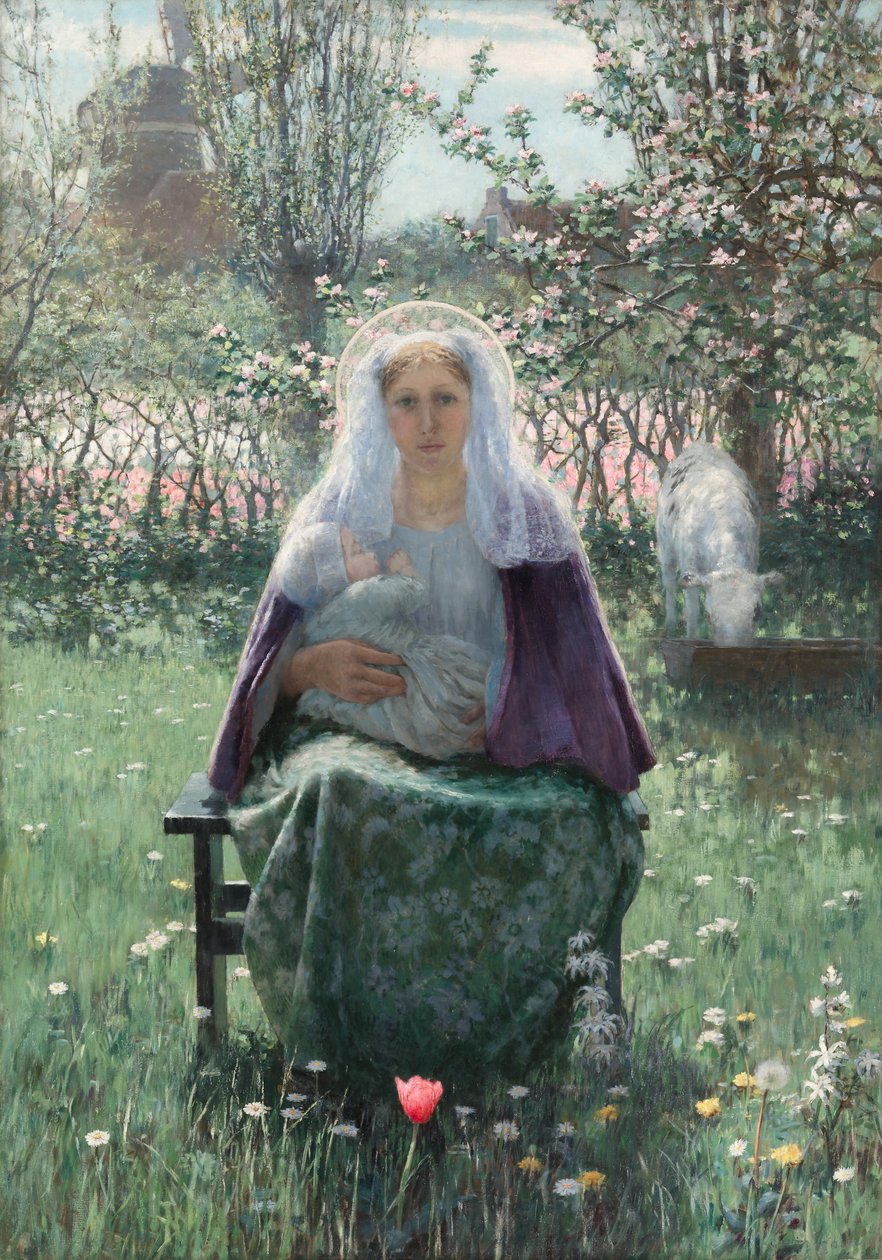 Den velsignede mor, 1892. av George Hitchcock