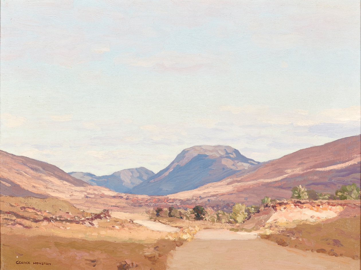Glen Strae (olje på lerret) av George Houston