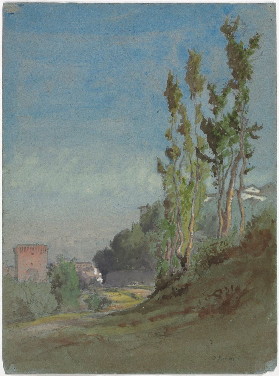 Albano, Italia, ca. 1872. av George Inness