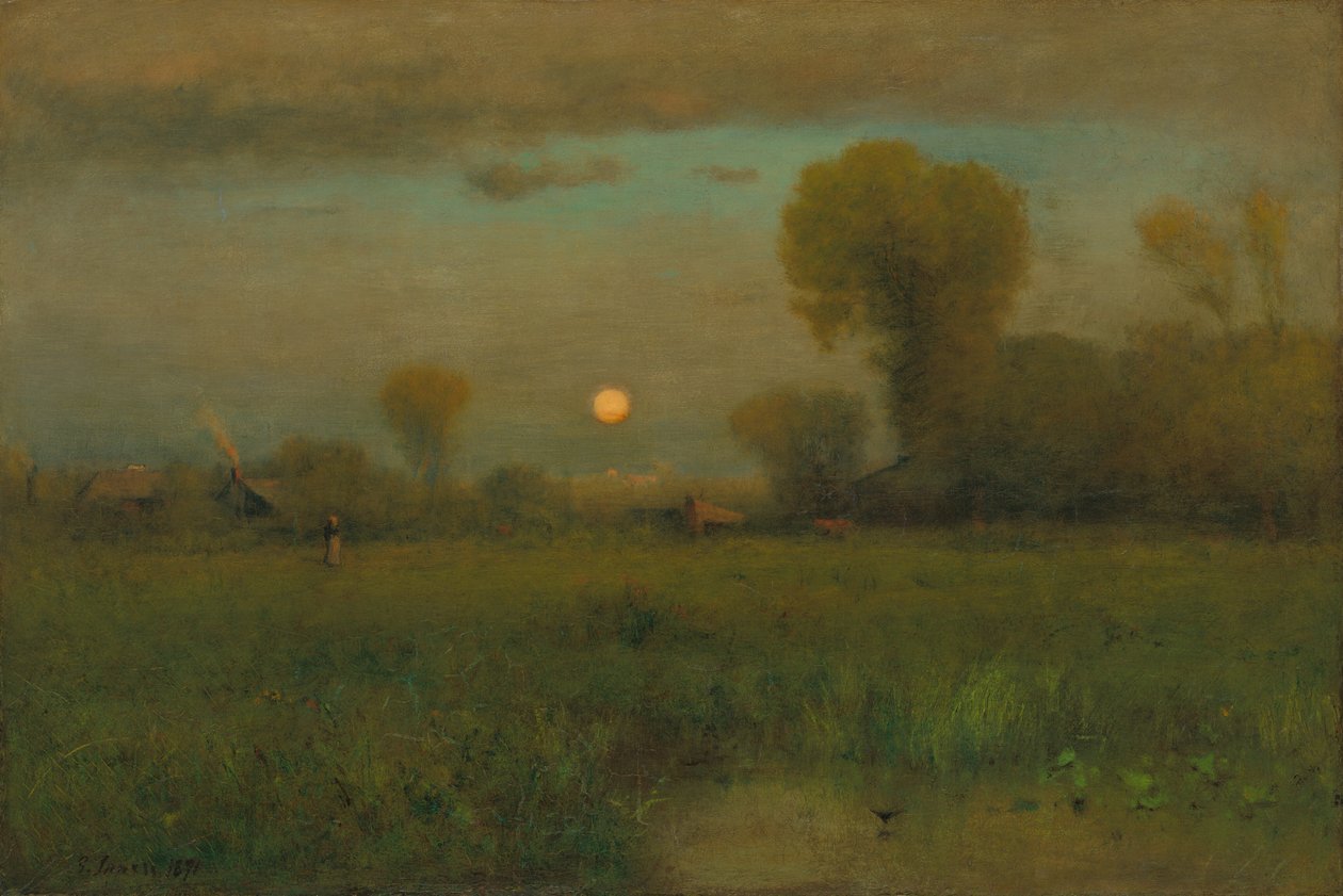 Harvest Moon, 1891. av George Inness