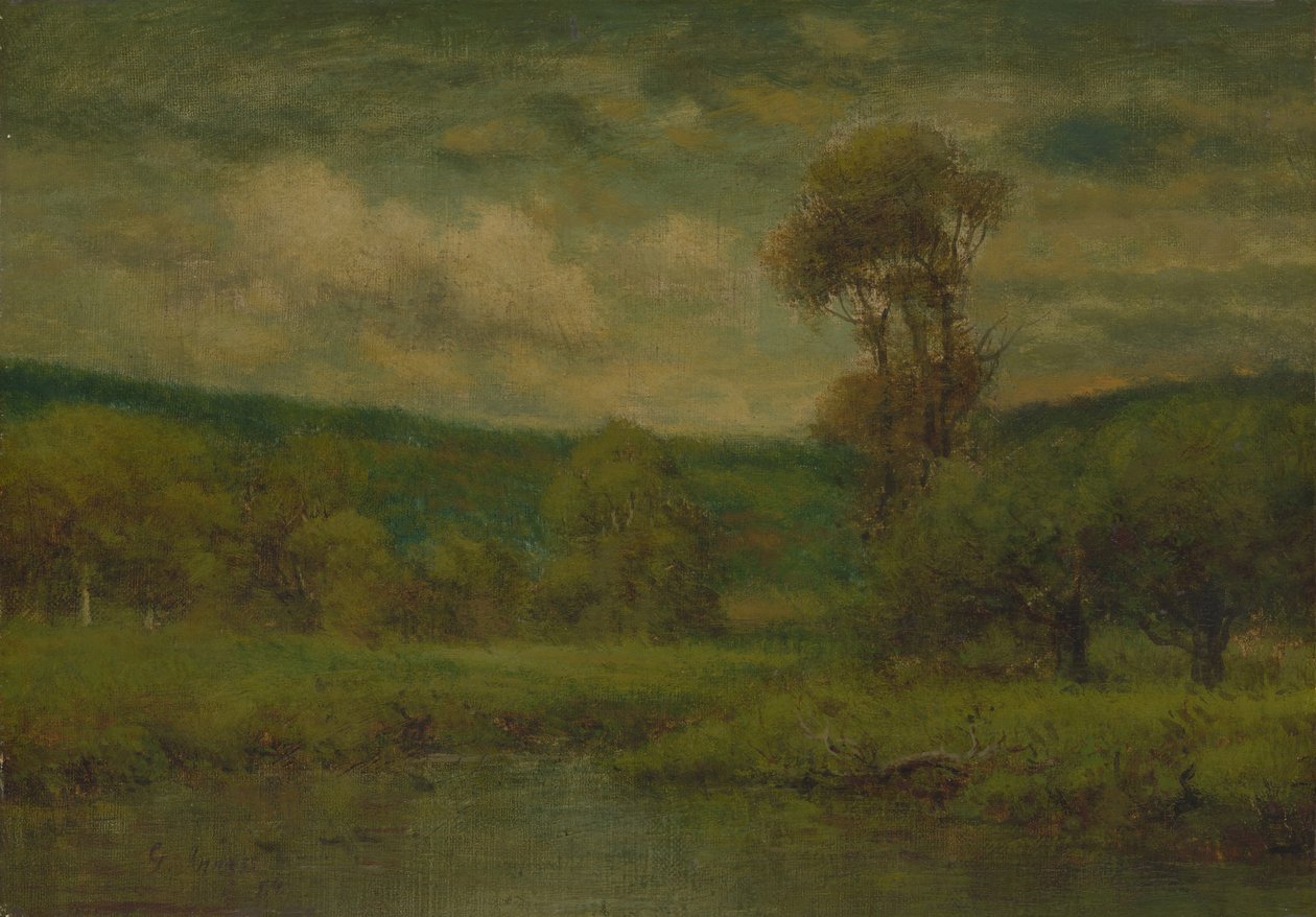 Landskap, 1884 eller 1889. av George Inness