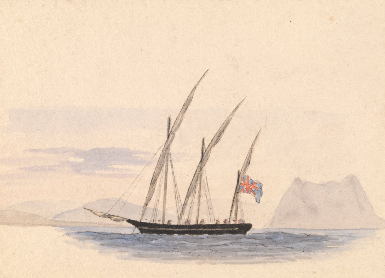 På Mystique, Gibraltar av George Lothian Hall