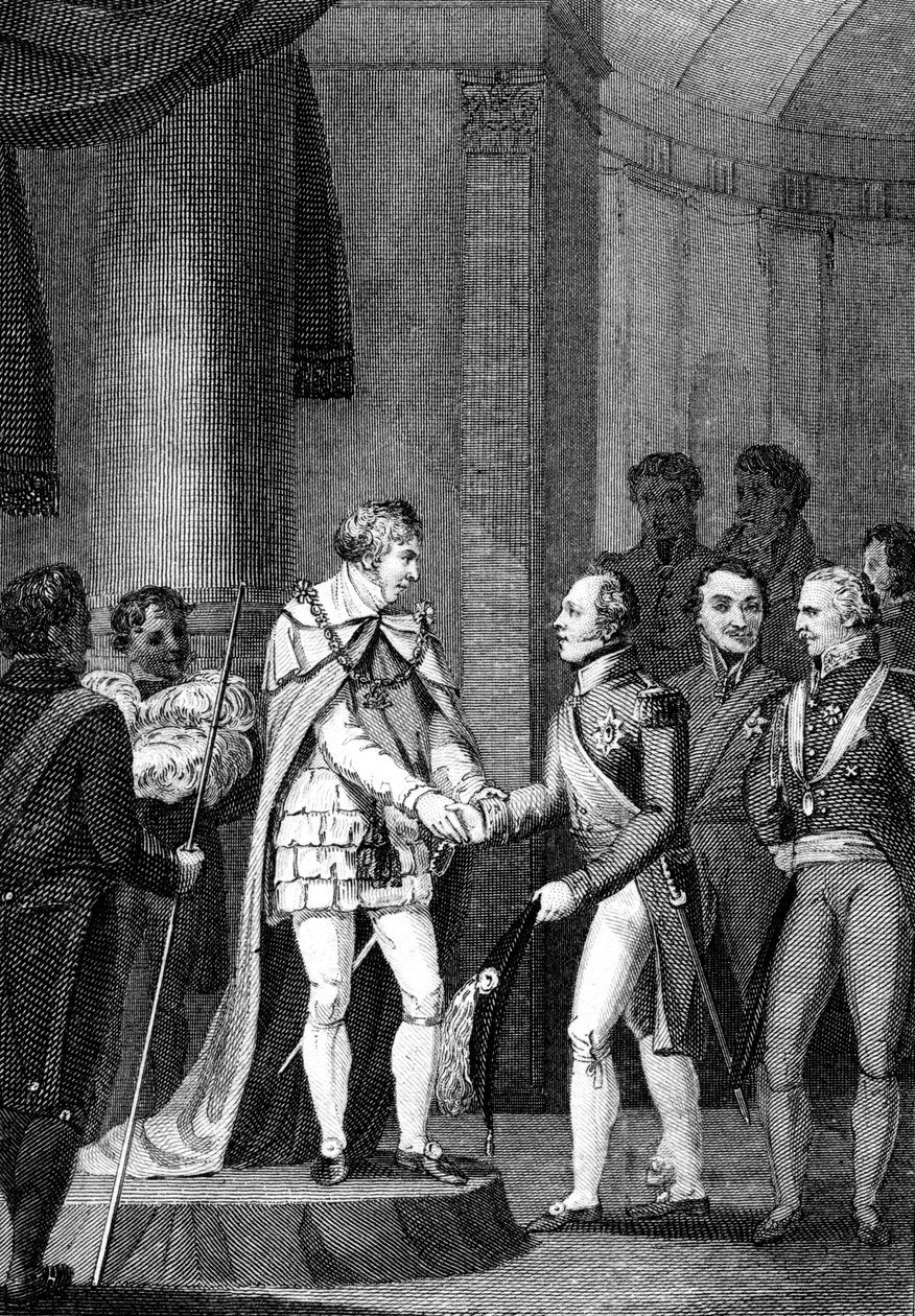 The Illustrious Visitors, 1815. av George M. Brighty