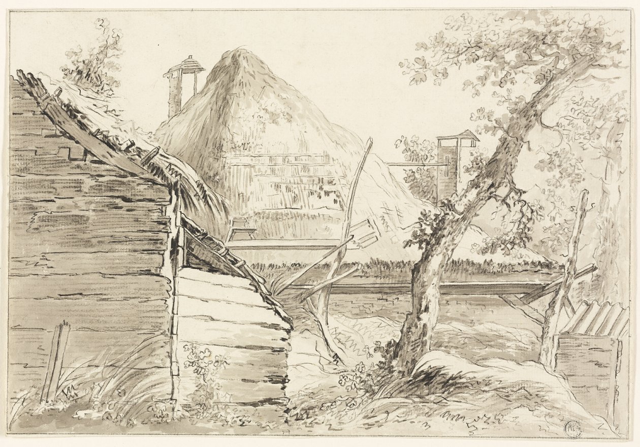 Gårdstun av George Morland
