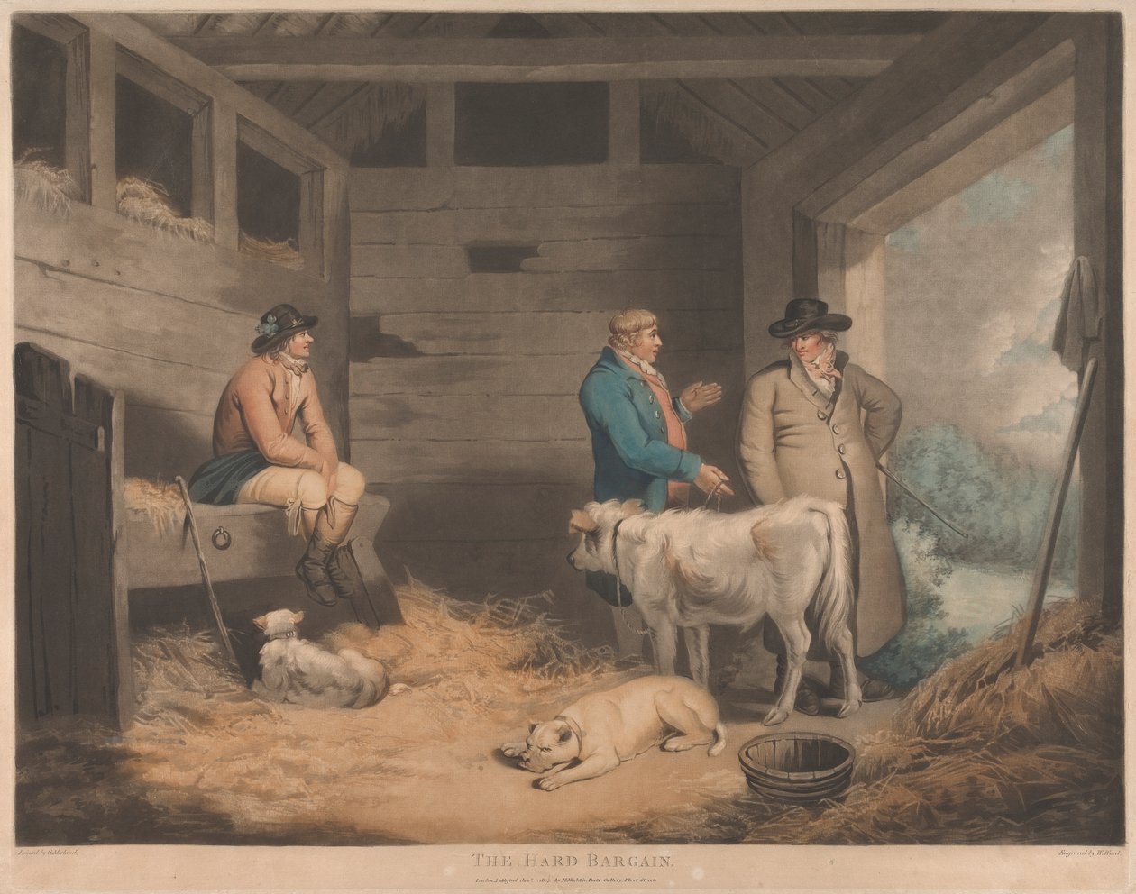 The Hard Bargain av George Morland