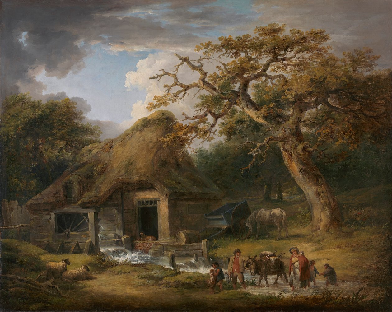 Den gamle vannmøllen av George Morland
