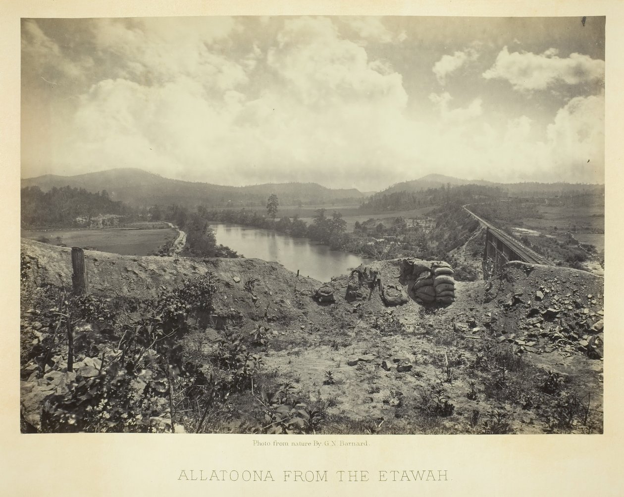 Allatoona fra Etawah, 1866. av George N. Barnard