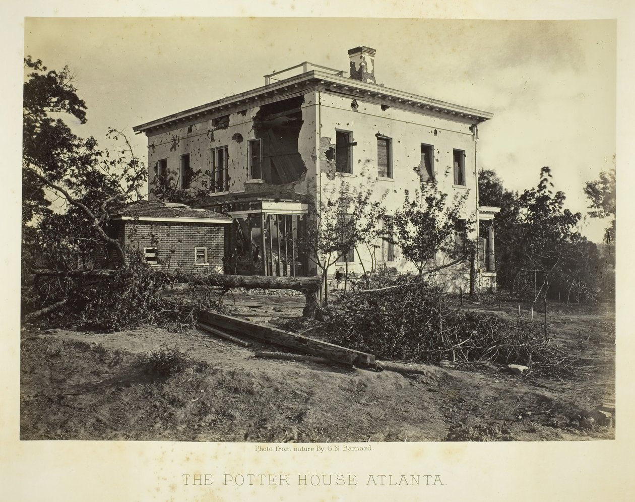 The Potter House Atlanta, 1864. av George N. Barnard