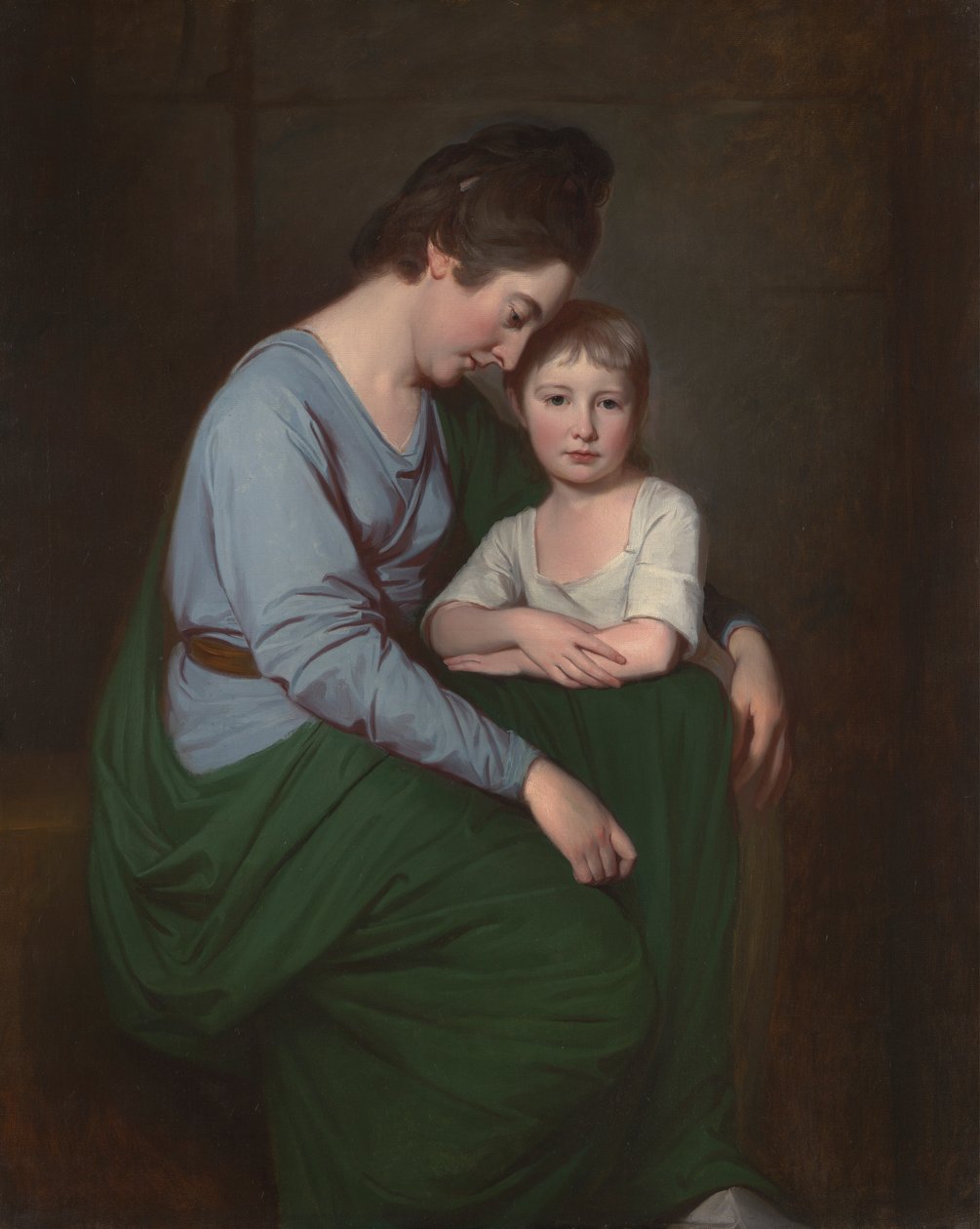 Anne Wilson og hennes datter, Sybill av George Romney