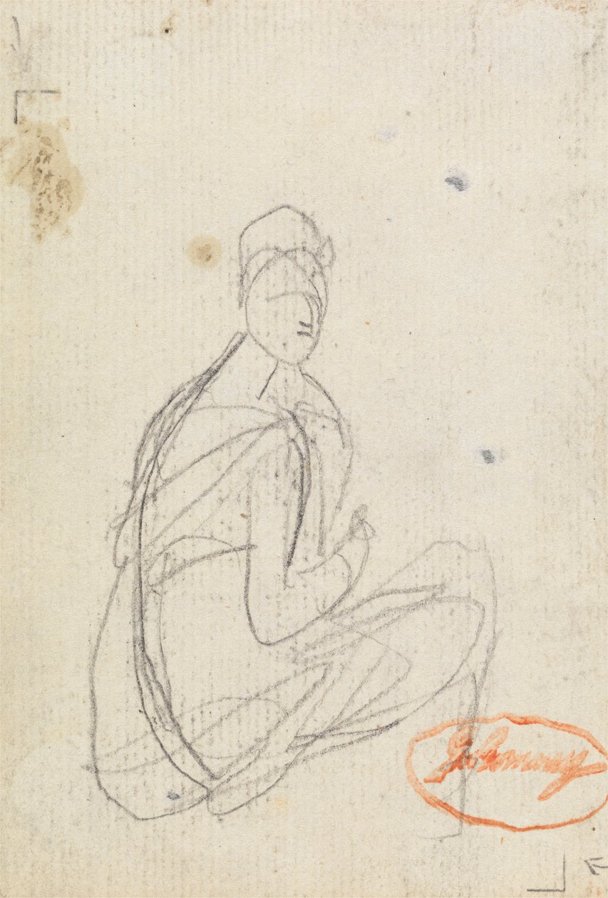 Figurstudie av en kvinne av George Romney