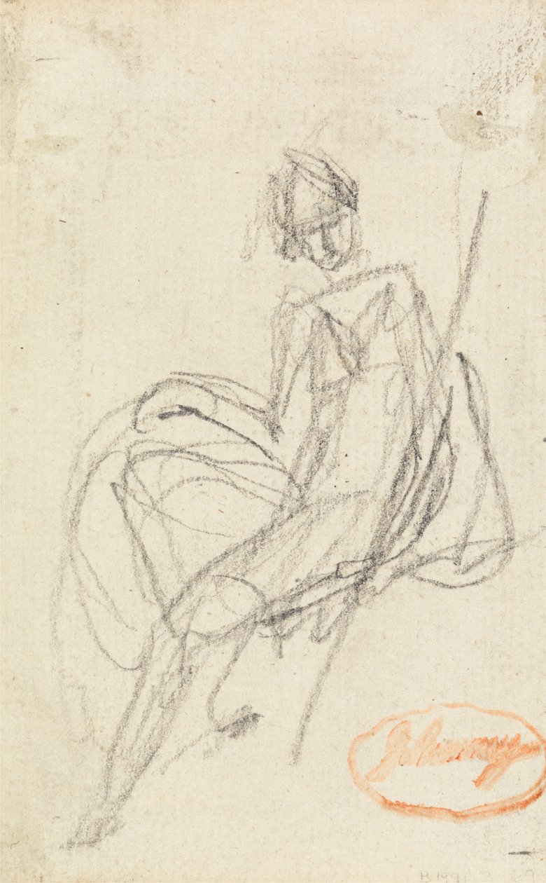 Studie av en sittende kvinne av George Romney