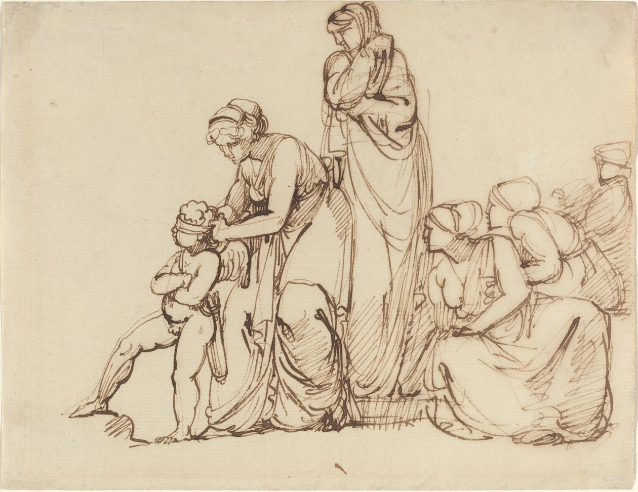 Amors bind for øynene av George Romney