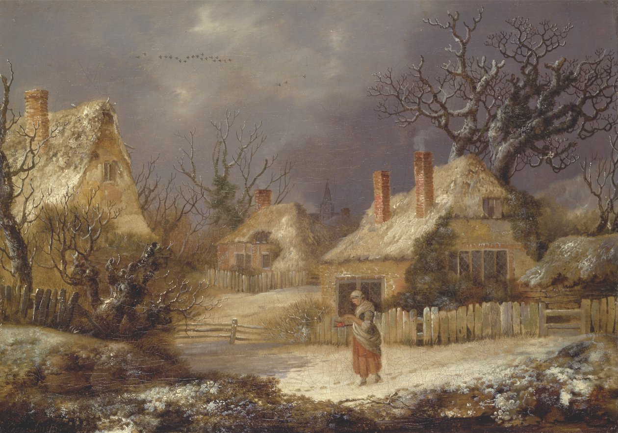 Et vinterlandskap av George Smith