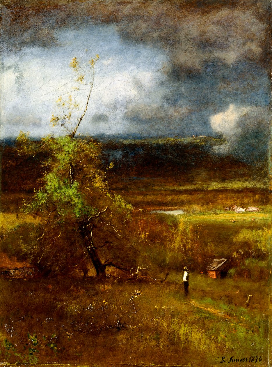 Samler skyer, 1890 av George Snr. Inness