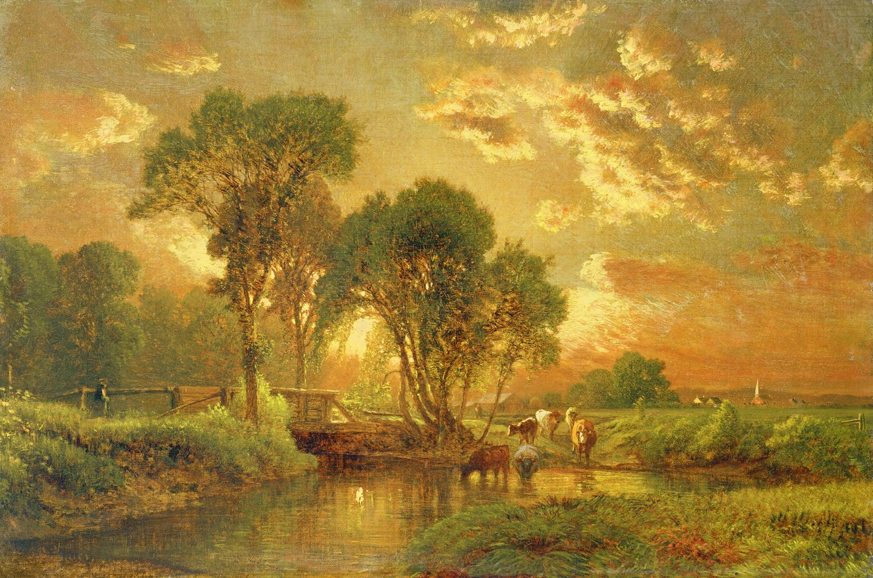 Medfield, Massachusetts av George Snr. Inness