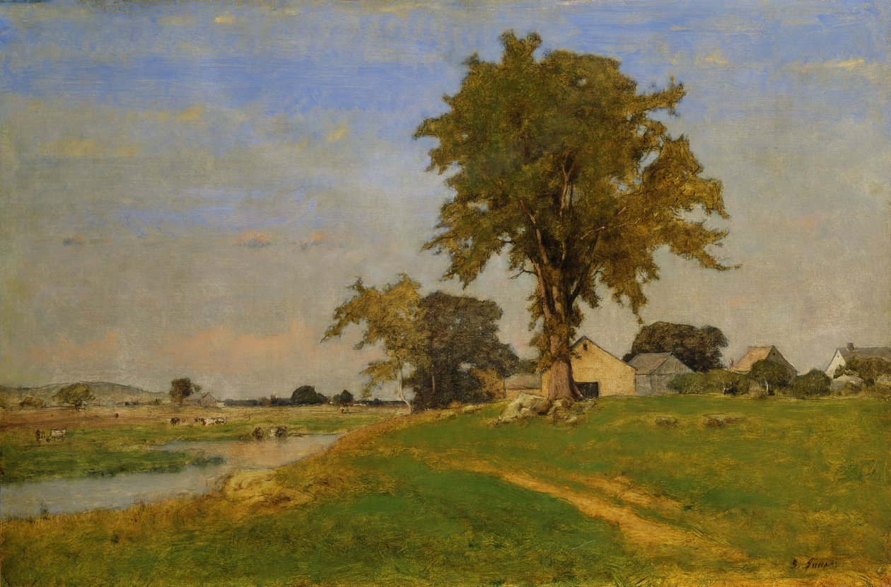 Old Elm på Medfield, 1860 av George Snr. Inness